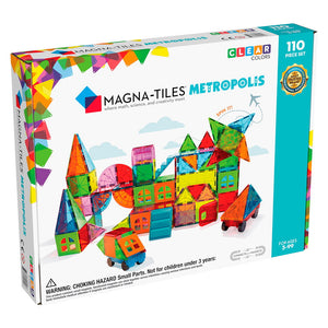 Magna-Tiles Metropolis, set magnetic 110 piese
