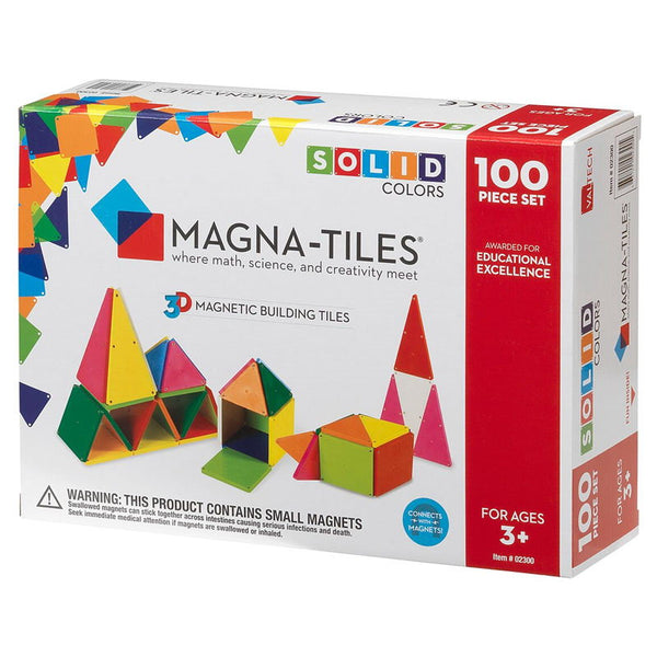 Magna-Tiles Solid Colors set magnetic (100 piese)
